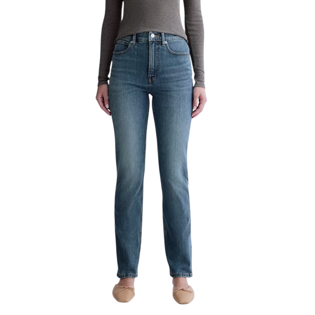 Everlane The Way-High Slim Indigo Blue Organic Cotton Jeans Size 29